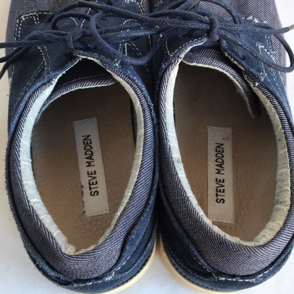 Steve Madden Stoker denim Oxford style shoes, 10